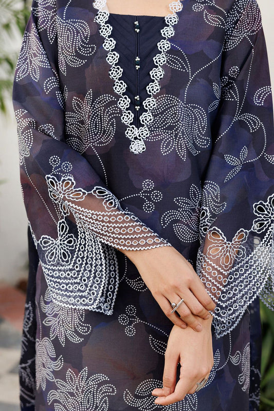 Baroque Khaddar Embroidered 3 Piece | BQ115 - Trendy Casual Outfits - Laiba Rauf