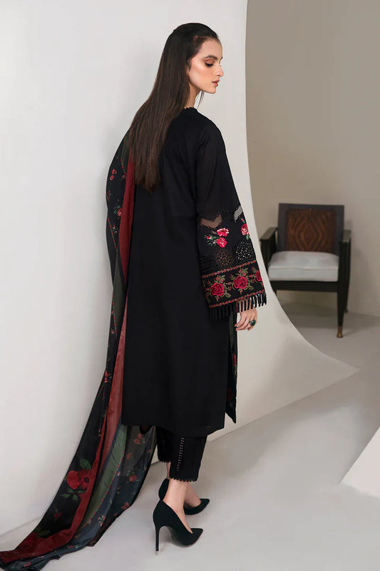 Baroque Dhanak Embroidered 3 Piece | BQ128 - Trendy Casual Outfits - Laiba Rauf