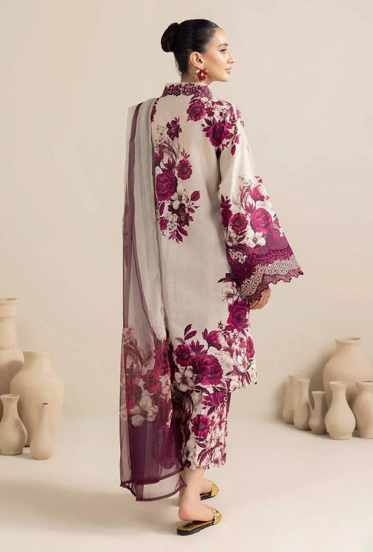 Lulusar Silk Digital Printed 3 Piece | LR115 - Trendy Casual Outfits - Laiba Rauf