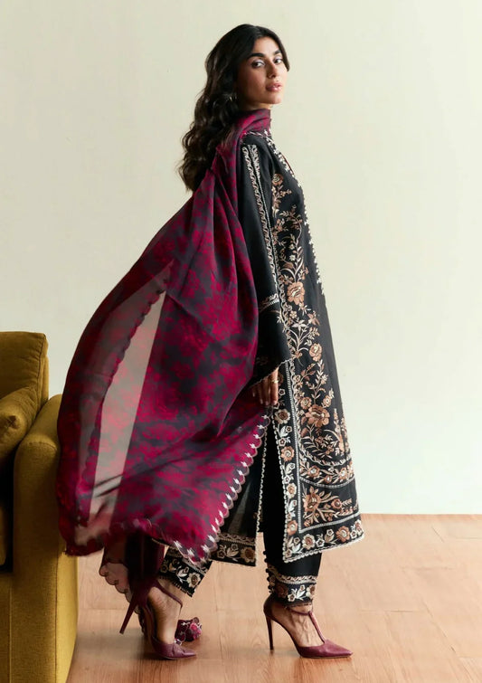 Zara Shahjahan Dhanak Embroidered 3 Piece | ZR104 - Trendy Casual Outfits - Laiba Rauf