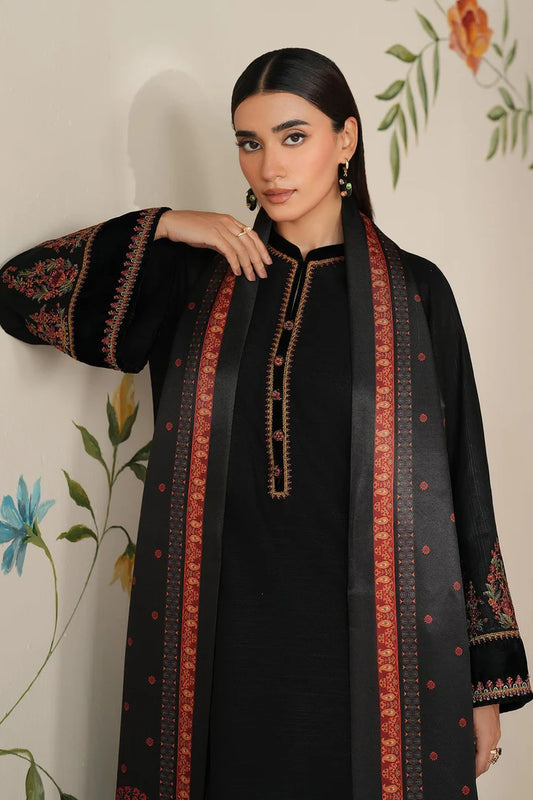 Baroque Dhanak Embroidered 3 Piece | BQ132 - Trendy Casual Outfits - Laiba Rauf
