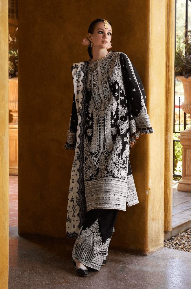 Charizma Dhanak Embroidered 3 Piece | CA100 - Trendy Casual Outfits - Laiba Rauf