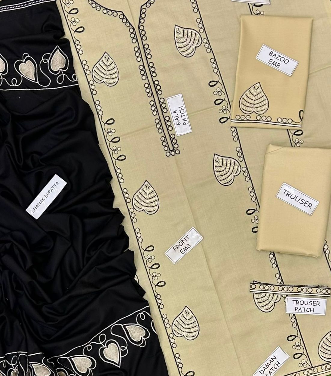 Jazmin Dhanak Embroidered 3 Piece | JZ105 - Trendy Casual Outfits - Laiba Rauf