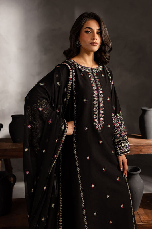 Batik Dhanak Embroidered 3 Piece | BK101 - Trendy Casual Outfits - Laiba Rauf