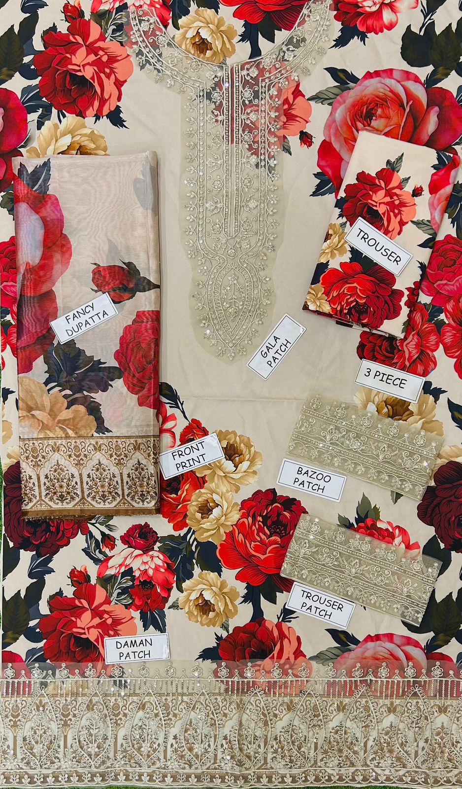 Crimson Silk Embroidered 2 Piece | CN105 - Trendy Casual Outfits - Laiba Rauf