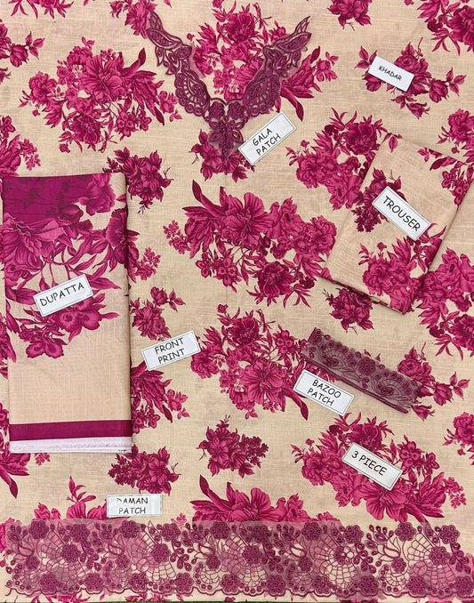 Iznik Khaddar Embroidered 3 Piece | IZ122 - Trendy Casual Outfits - Laiba Rauf