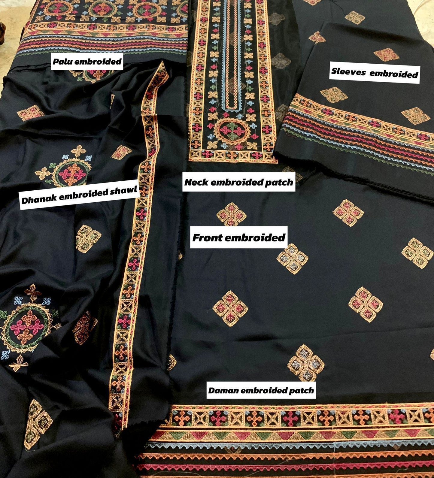 Bareeze Dhanak Embroidered 3 Piece | BZ104 - Trendy Casual Outfits - Laiba Rauf