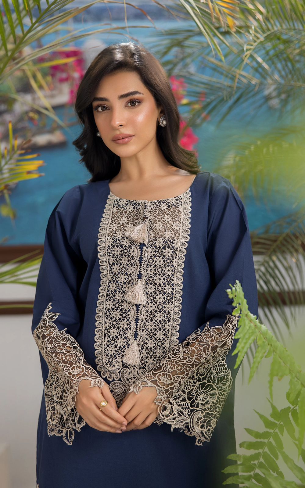 Motifs Dhanak Embroidered 2 Piece | MS100 - Trendy Casual Outfits - Laiba Rauf