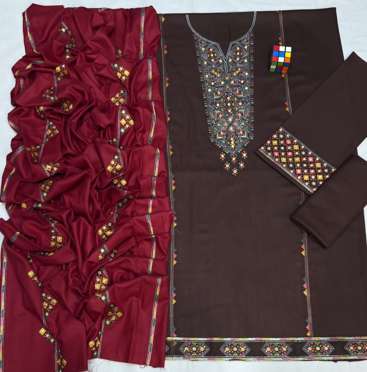 Luxury Embroidered 3pc- Trendy Outfits - Laiba Rauf