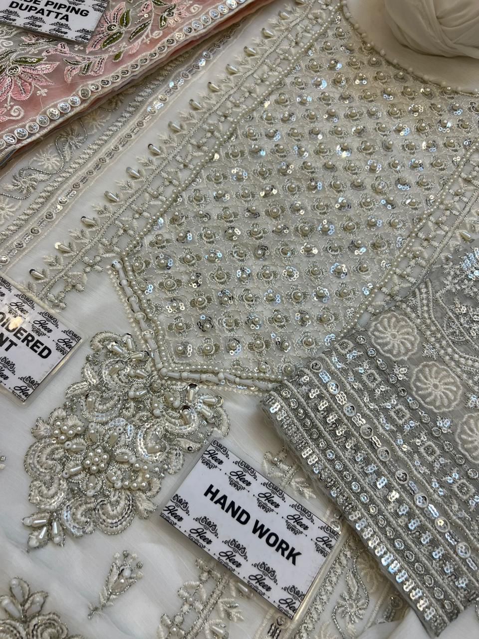 Heer Embroidery Chiffon Collection | HR-149 - Trendy Casual Outfits - Laiba Rauf