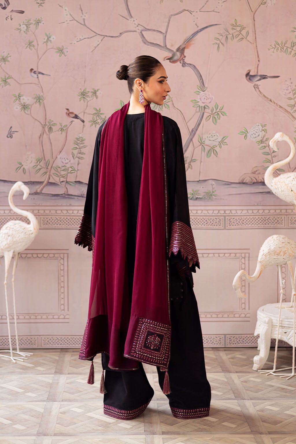 Vanya Dhanak Embroidered 3 Piece | VA100 - Trendy Casual Outfits - Laiba Rauf