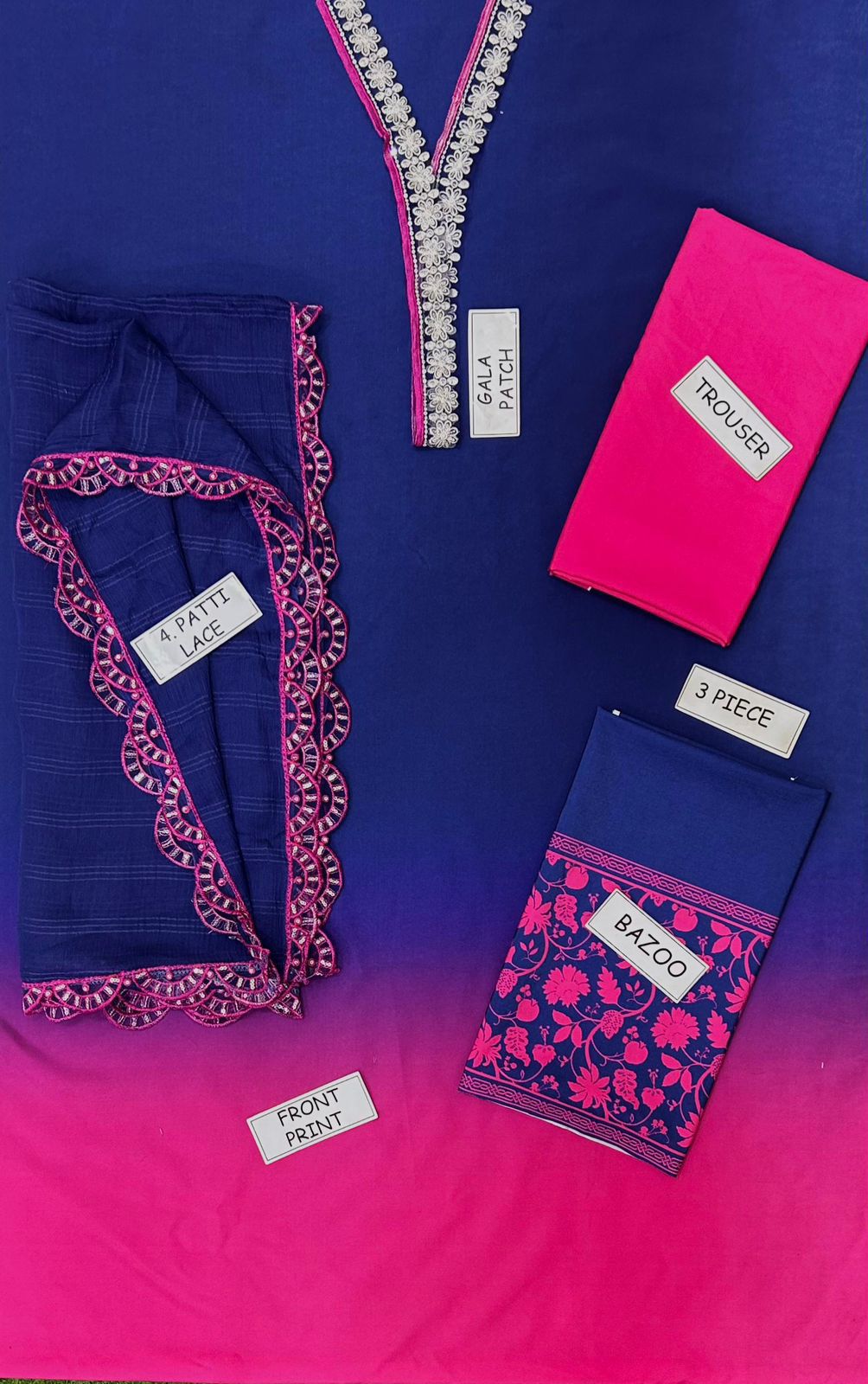 Zainab Chottani Shamoz Silk Embroidered 3 Piece | ZC105 - Trendy Casual Outfits - Laiba Rauf