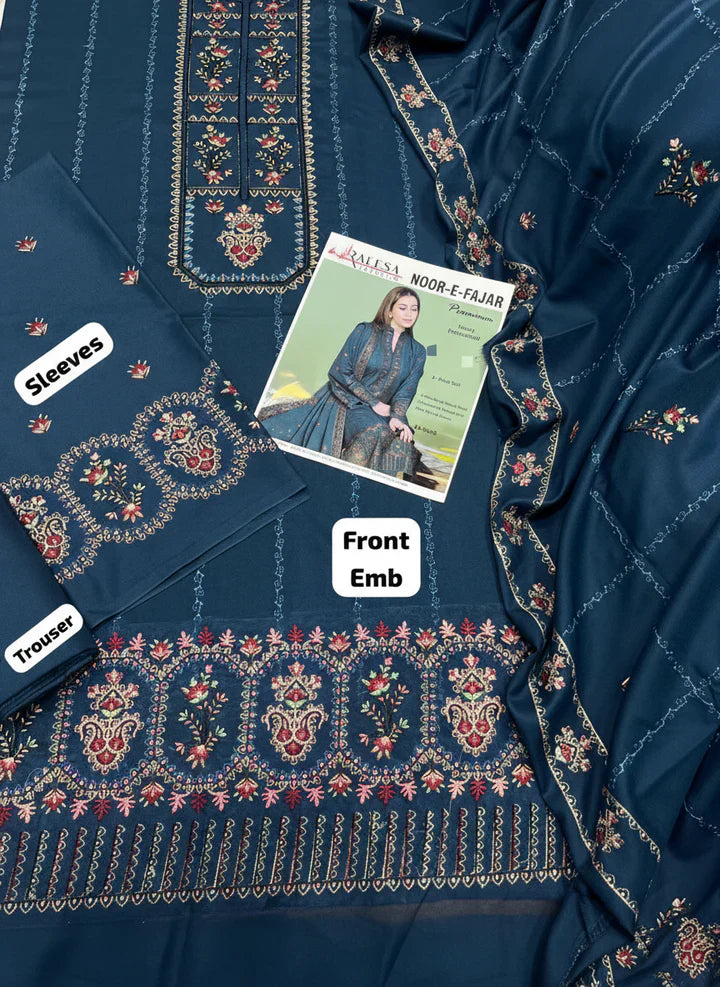 Mohagni Dhanak Embroidered 3 Piece | MG102 - Trendy Casual Outfits - Laiba Rauf