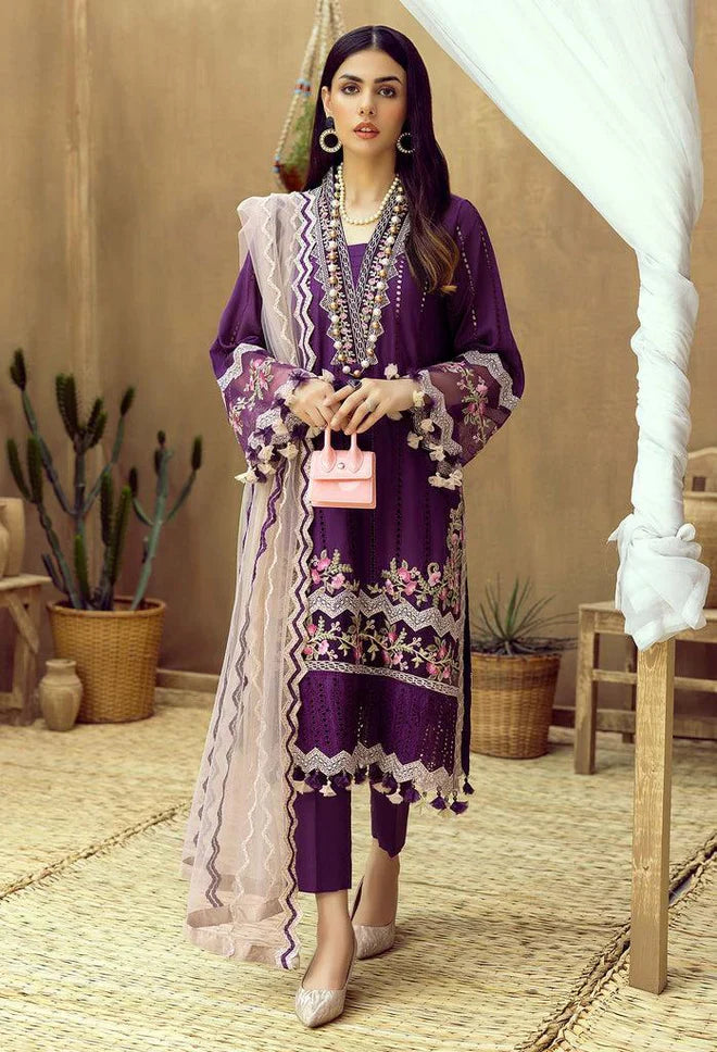 Adnan Libas Dhanak Embroidered 3 Piece | NL100 - Trendy Casual Outfits - Laiba Rauf