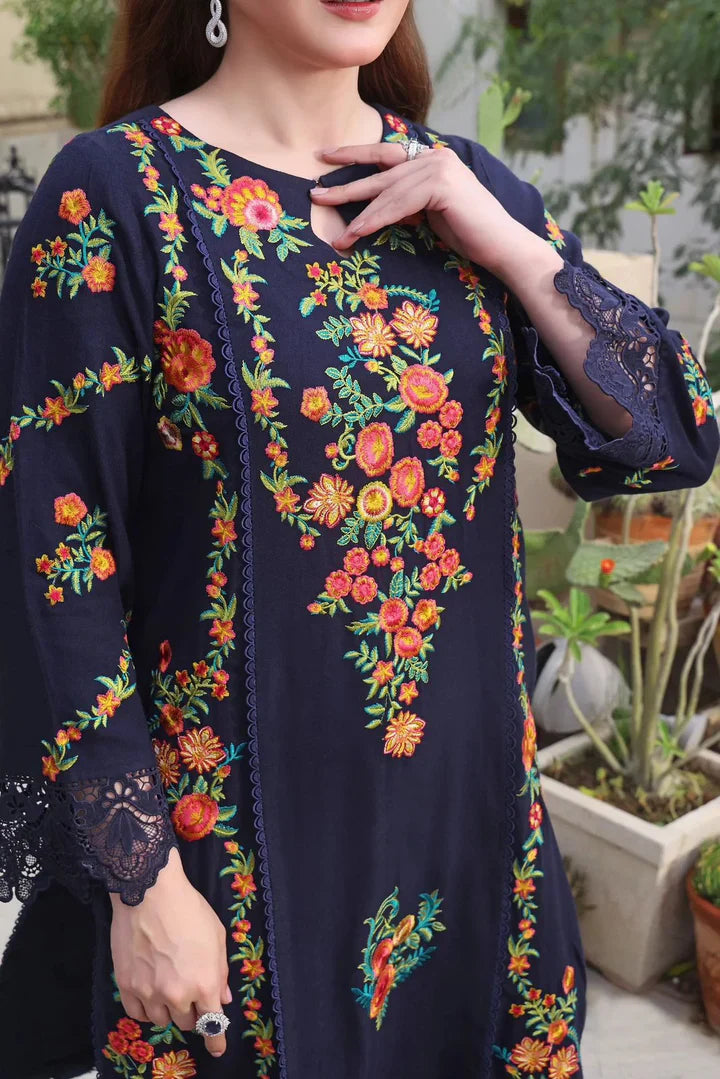 Asimjofa Dhanak Embroidered 3 Piece | AJ104 - Trendy Casual Outfits - Laiba Rauf