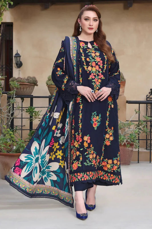 Asimjofa Dhanak Embroidered 3 Piece | AJ104 - Trendy Casual Outfits - Laiba Rauf