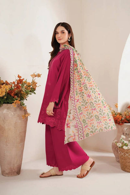 Sapphire Dhanak Embroidered 3 Piece | SP107 - Trendy Casual Outfits - Laiba Rauf