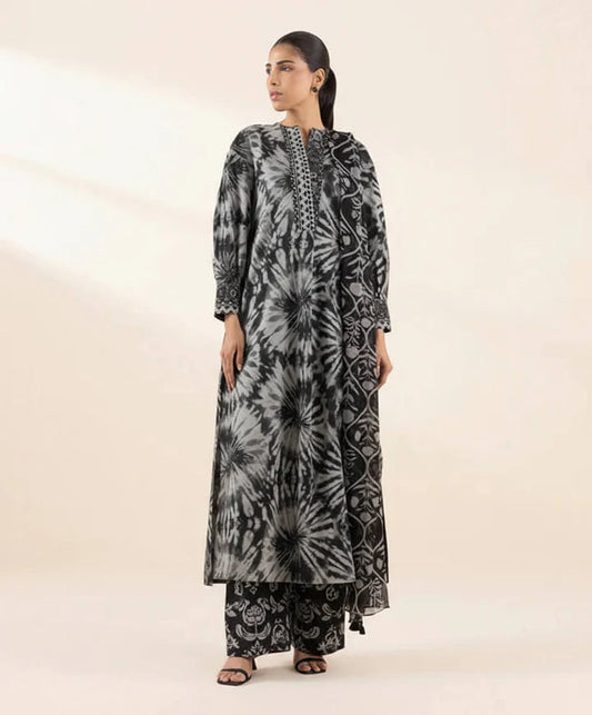 Khaadi Khaddar Digital Printed 3 Piece | KD102 Laiba Rauf
