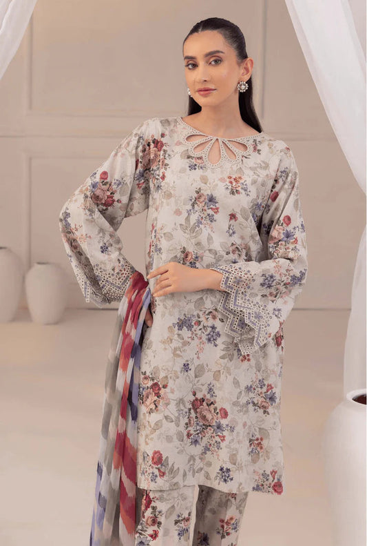 Lulusar Silk 3 Piece | LR105 Laiba Rauf