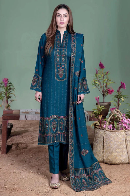 Mohagni Dhanak Embroidered 3 Piece | MG102 - Trendy Casual Outfits - Laiba Rauf