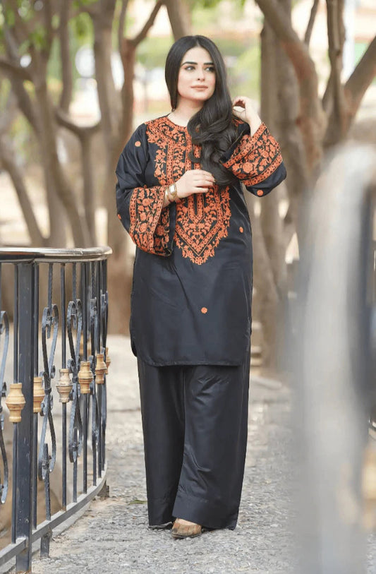 Asimjofa Dhanak Embroidered 2 Piece | AJ100 Laiba Rauf