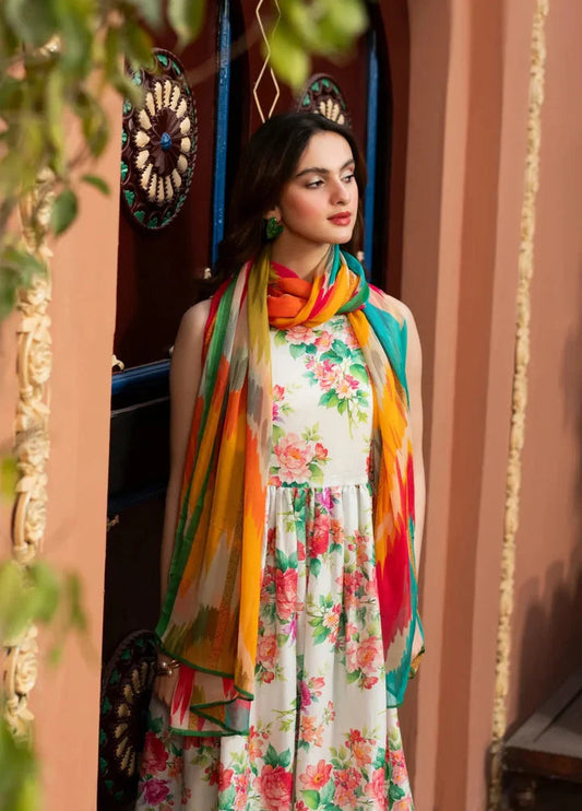 Lulusar Silk 3 Piece | LR108 Laiba Rauf