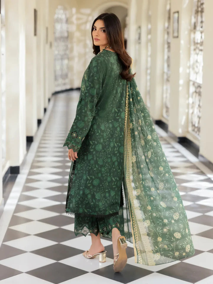 EdenRobe Dhanak Digital Printed 3 Piece | ER100 Laiba Rauf