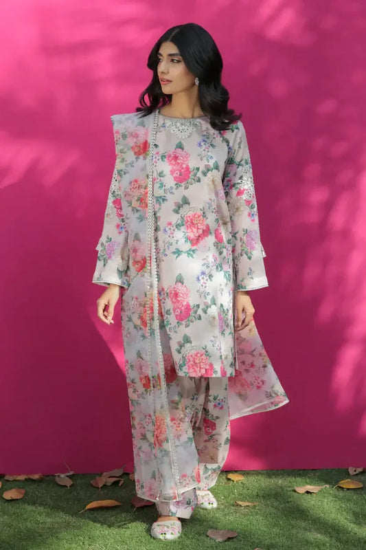 Baroque Linen Embroidered 3 Piece | BQ103 Laiba Rauf