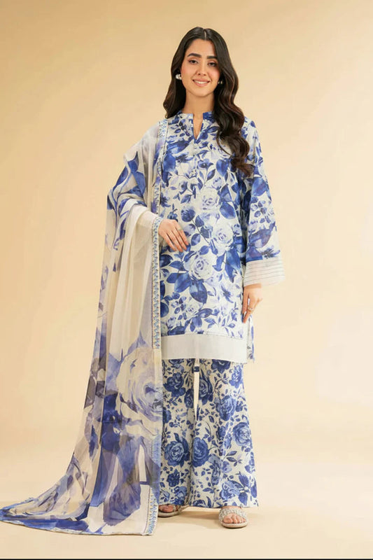 Nishat Linen 3 Piece | NT100 Laiba Rauf