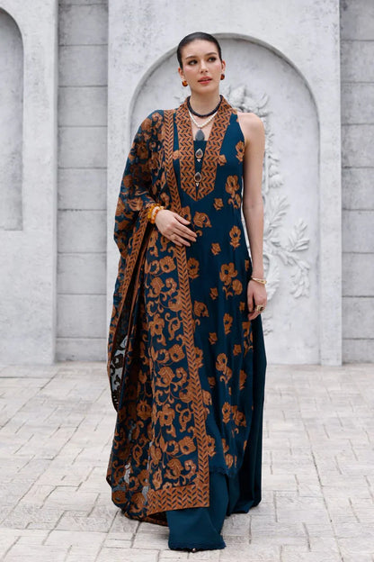 Bareeze Dhanak Embroidered 3 Piece | BZ116 - Trendy Casual Outfits - Laiba Rauf