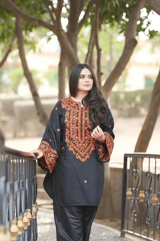 Asimjofa Dhanak Embroidered 2 Piece | AJ100 Laiba Rauf