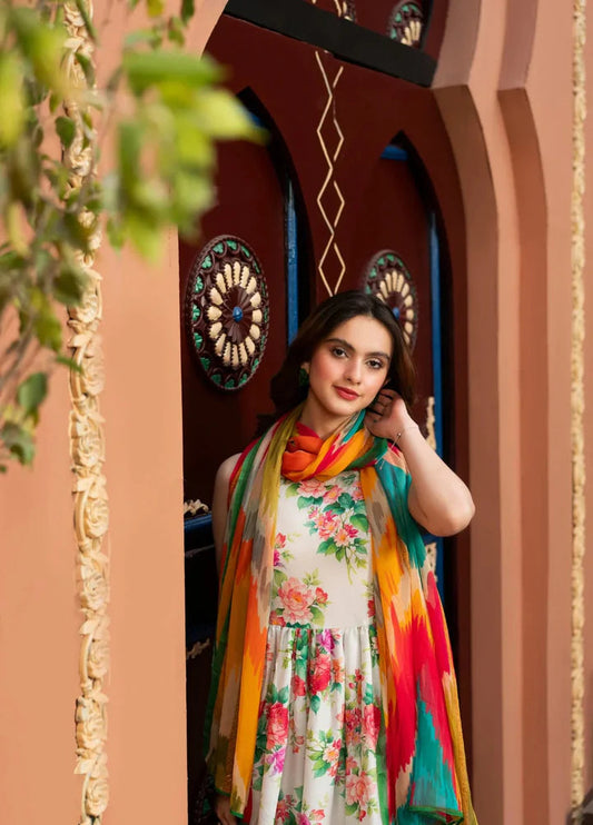 Lulusar Silk 3 Piece | LR108 Laiba Rauf