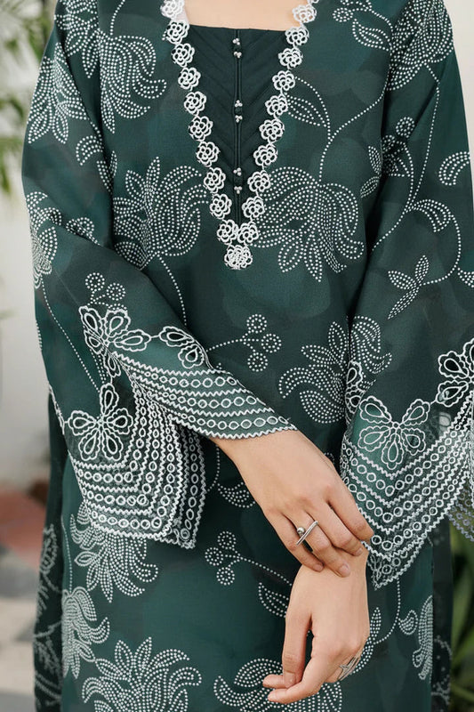Baroque Khaddar Embroidered 3 Piece | BQ114 Laiba Rauf