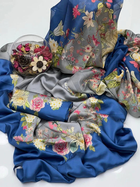 Lulusar Silk 3 Piece | LR117 Laiba Rauf