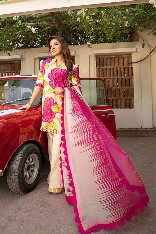 Lulusar Silk 3 Piece | LR109 Laiba Rauf