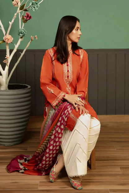 Asling Dhanak Embroidered 3 Piece | AL114 - Trendy Casual Outfits - Laiba Rauf