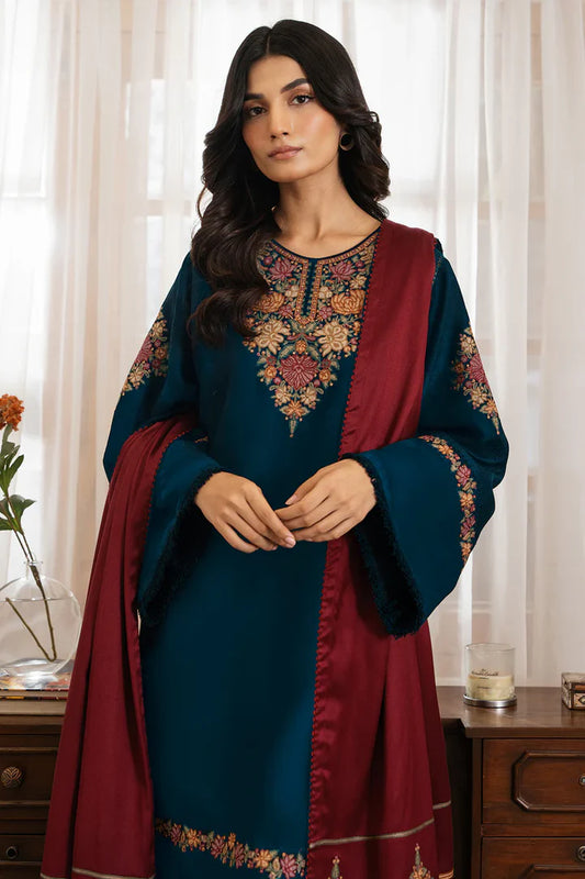 Jazmin Dhanak Embroidered 3 Piece | JZ101 | Trendy Casual Outfits - Laiba Rauf