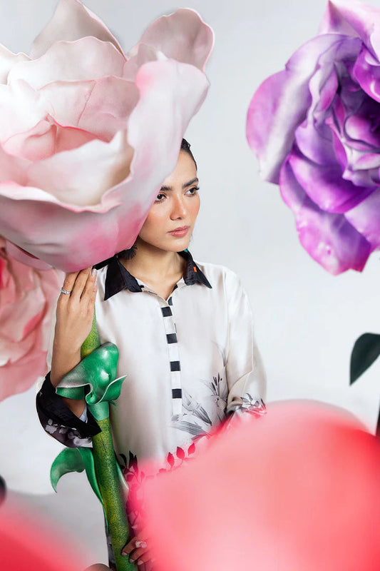 Lulusar Silk 3 Piece | LR116 Laiba Rauf