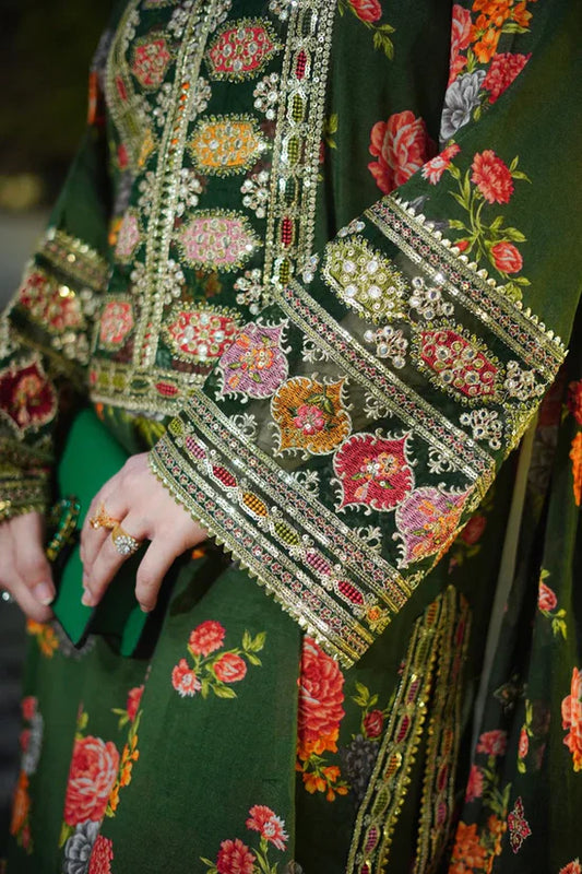 Aneela Shamoz Silk Embroidered 3 Piece | AN105 | Trendy Casual Outfits - Laiba Rauf