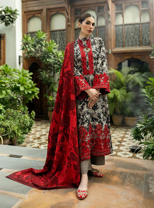 Lulusar Silk 3 Piece | LR106 Laiba Rauf