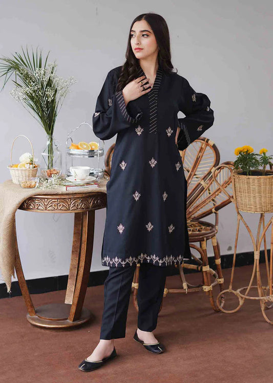 Aisling Dhanak Embroidered 3 Piece | AL102 Laiba Rauf