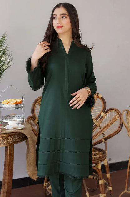 Aisling Dhanak Embroidered 3 Piece | AL101  - Trendy Casual Outfits - Laiba Rauf