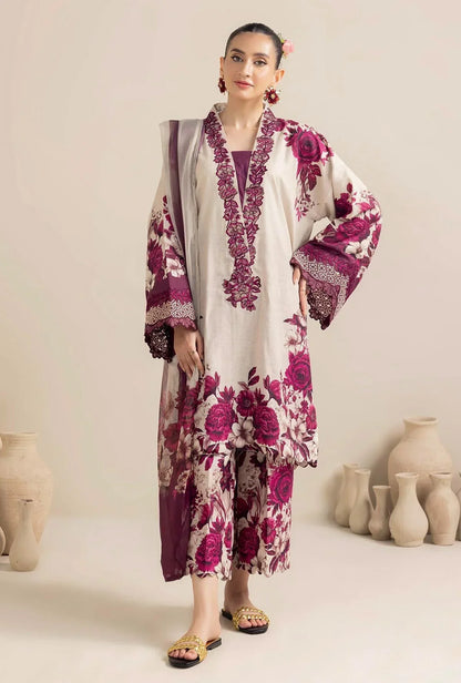 Lulusar Silk Digital Printed 3 Piece | LR115 - Trendy Casual Outfits - Laiba Rauf