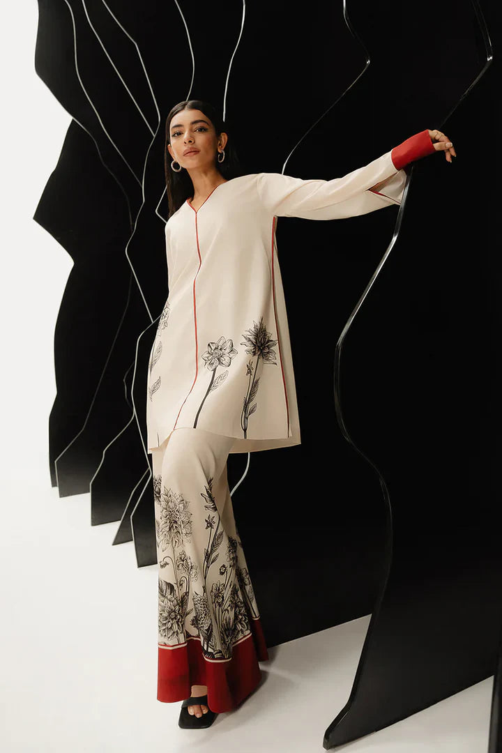 Lulusar Silk 3 Piece | LR102 Laiba Rauf