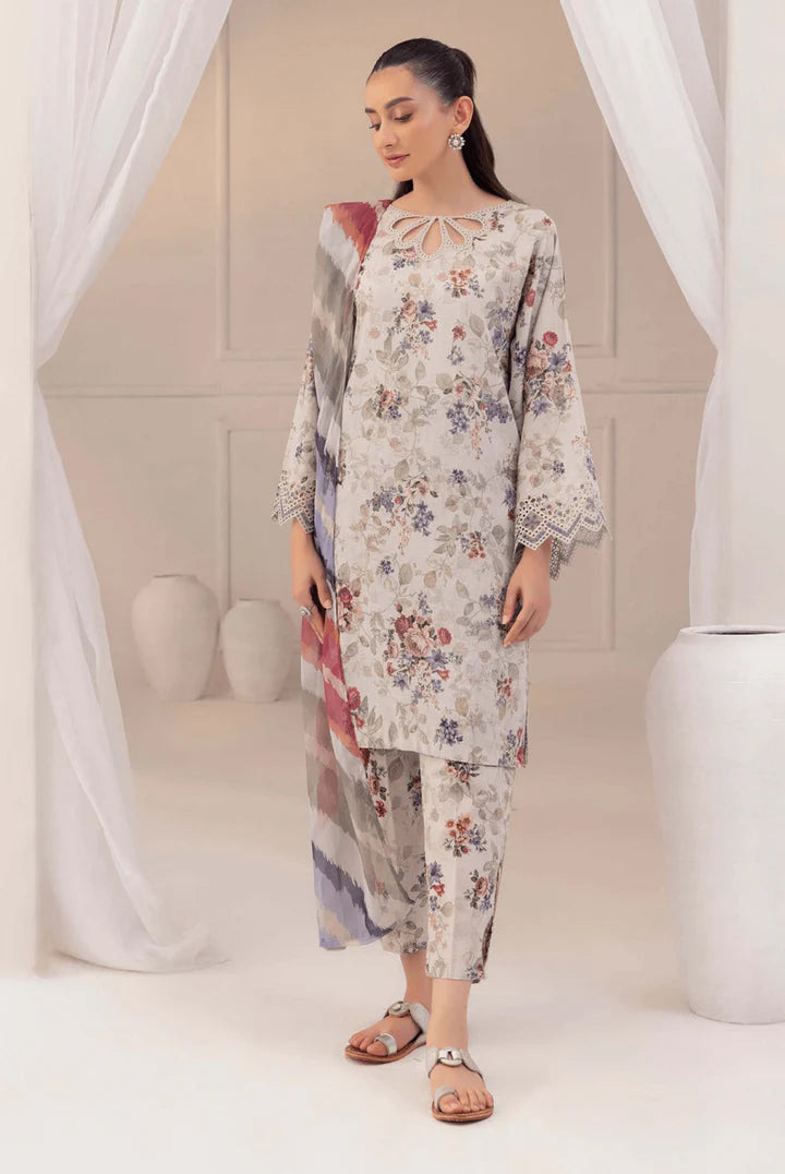 Lulusar Silk 3 Piece | LR105 Laiba Rauf