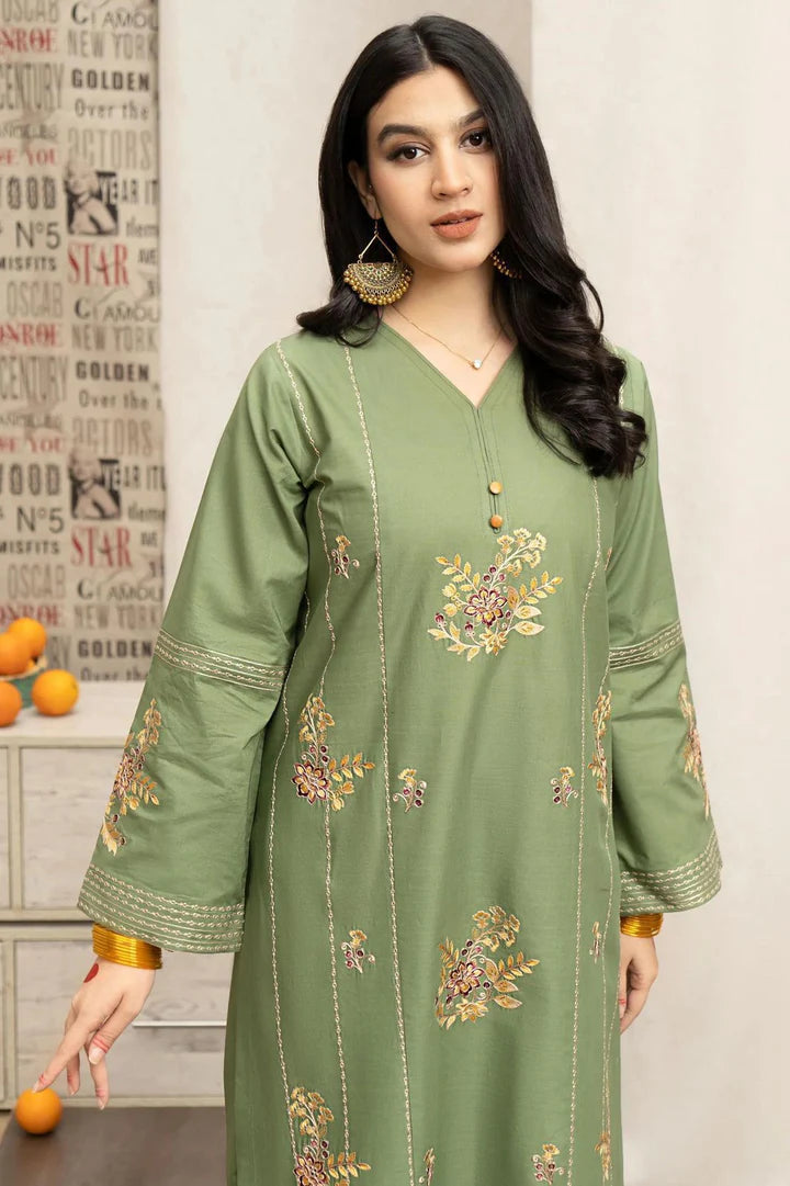 Urge Dhanak Embroidered 3 Piece | UG100 Laiba Rauf