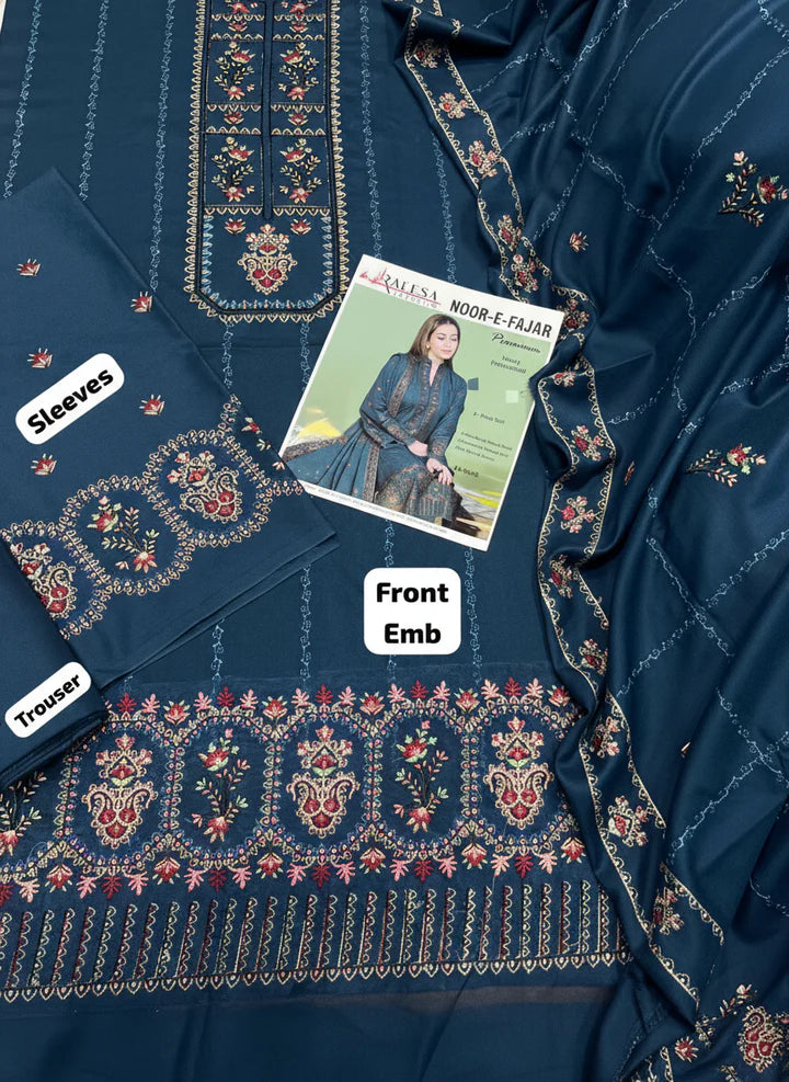 Mohagni Dhanak Embroidered 3 Piece | MG102 - Trendy Casual Outfits - Laiba Rauf
