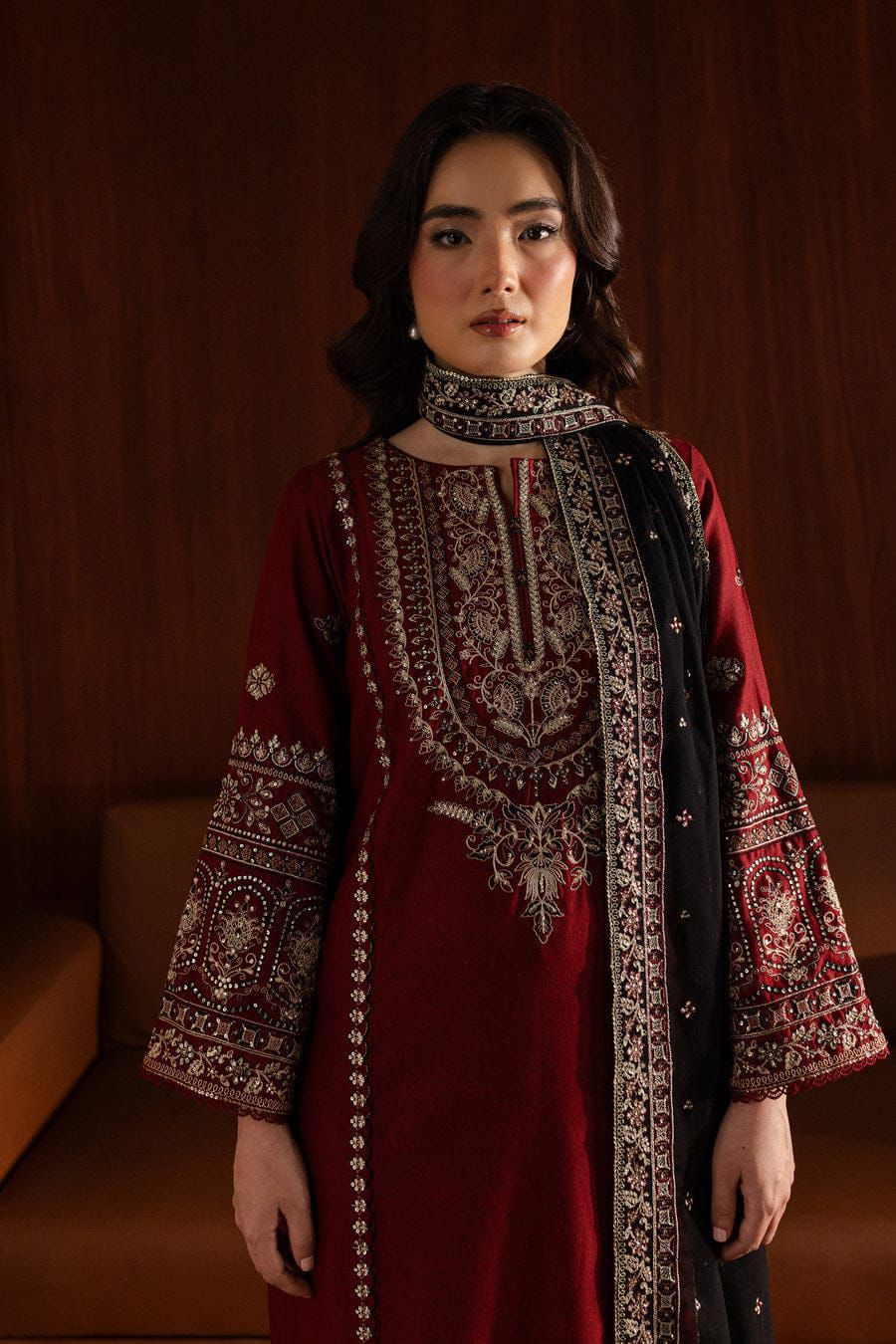 Lalazar Dhanak Embroidered 3 Piece | LZ100 - Trendy Casual Outfits - Laiba Rauf