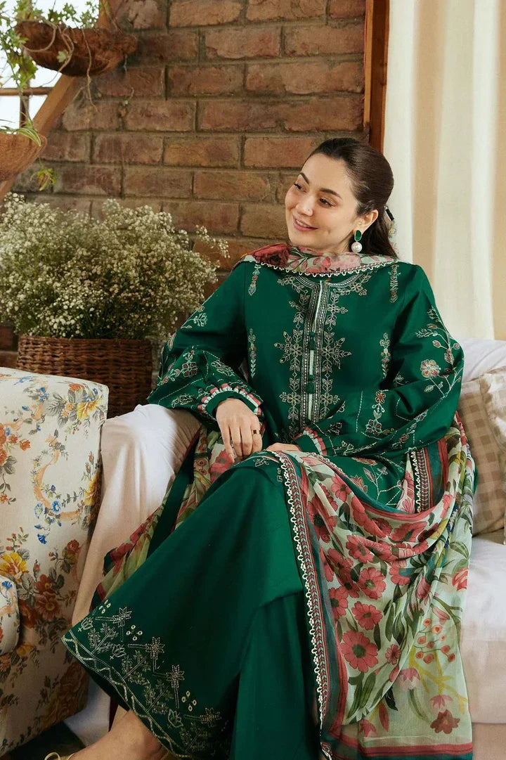 Zara Dhanak Embroidered 3 Piece | ZR112 - Trendy Casual Outfits - Laiba Rauf