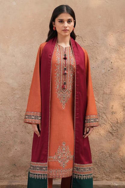 Jazmin Dhanak Embroidered 3 Piece | JZ102 | Trendy Casual Outfits - Laiba Rauf